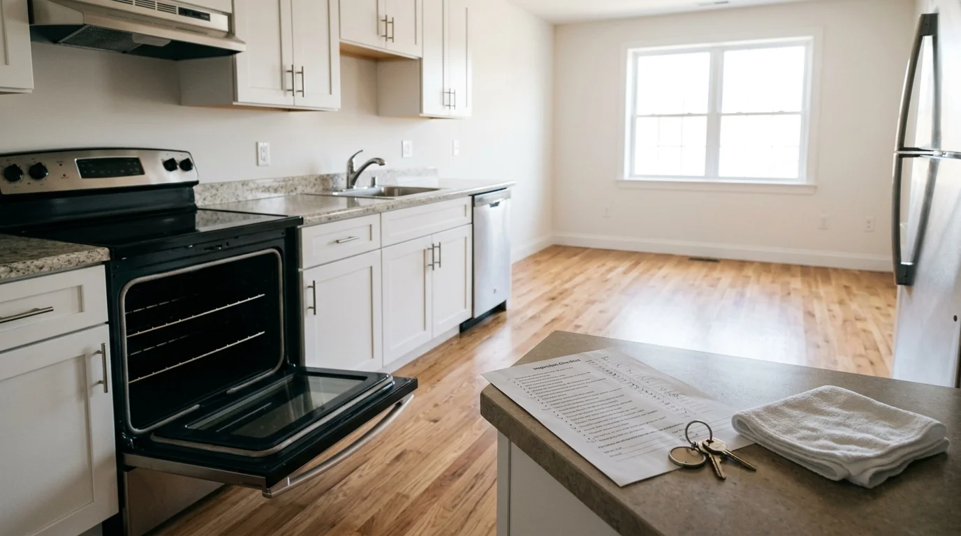 Move-out cleaning checklist for security deposit